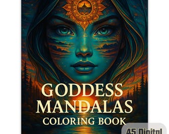 Goddess Mandalas Coloring Pages | Sacred Feminine Art (45 Printable Downloads)