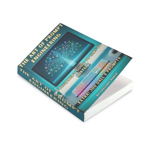 May include: A teal and white book titled "The Art of Prompt Engineering" with the subtitle "A Beginner's Guide to LLMs by ChatGPT." The cover features a computer screen graphic and a keyboard. The author's name is Gregory Baker.