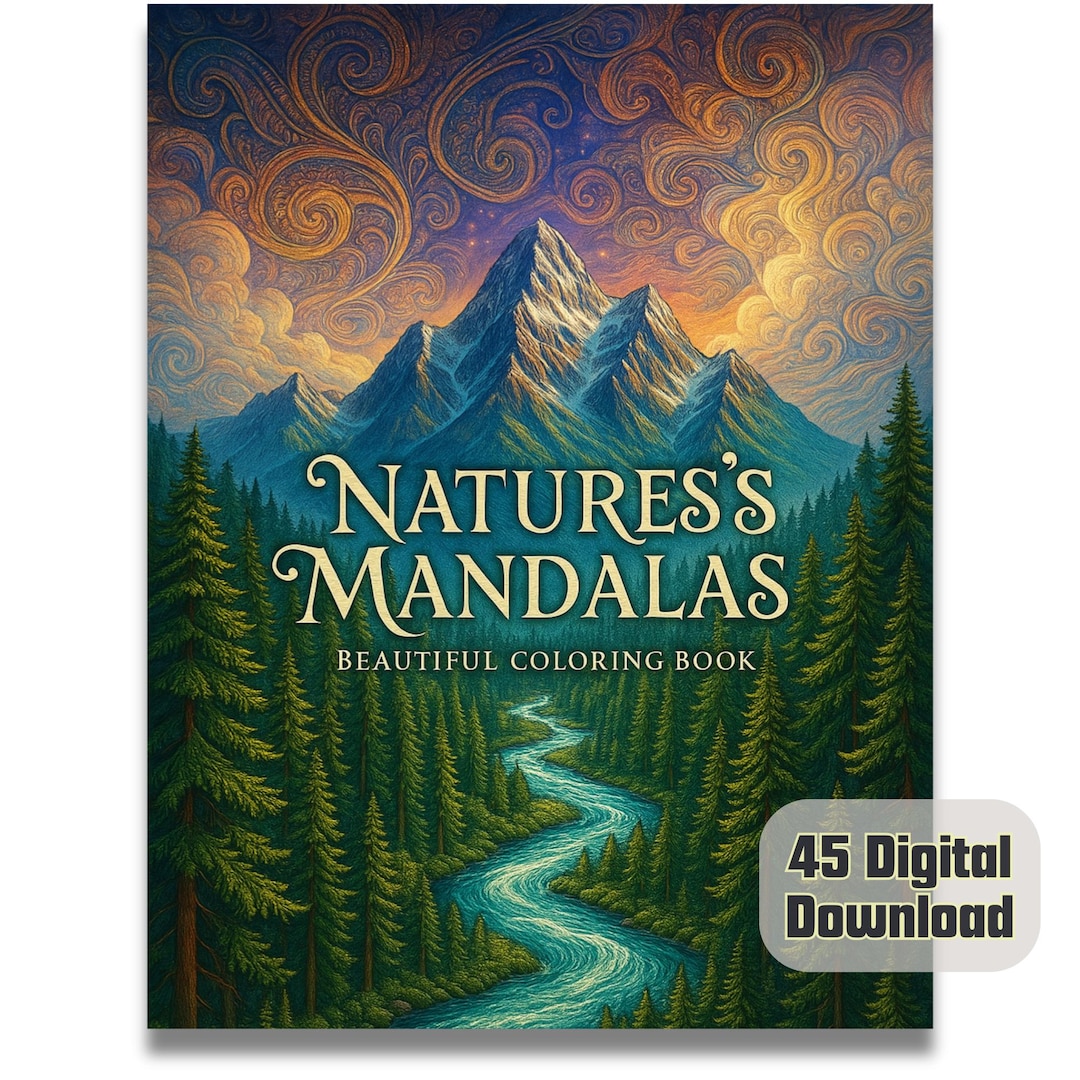 Nature Mandalas Coloring Pages | 45 Printable Zentangle Designs