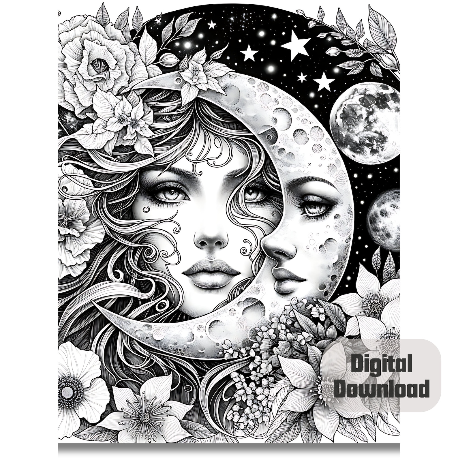 Mindful Mandalas and Feminine Faces | 42 Tranquil Designs for Adults ...
