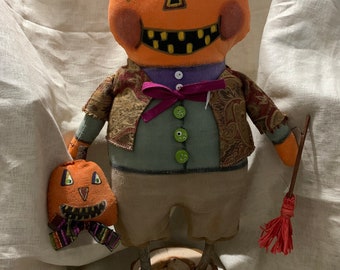 Primitive Pumpkin Doll