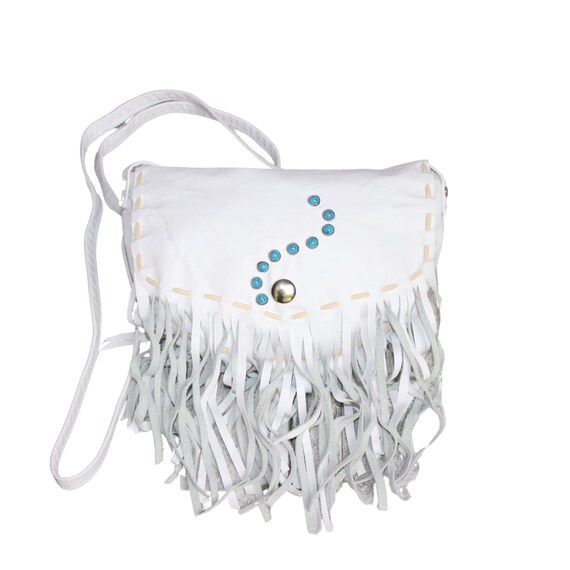 My Favorite White Boho Fringe Bag - Lizzie in Lace