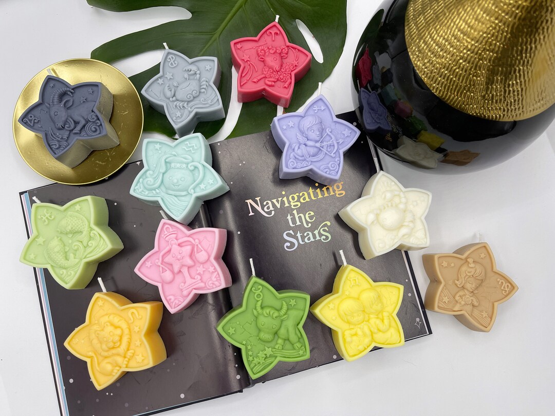 Horoscopes Candles Zodiac Candles Birthday Gift Etsy