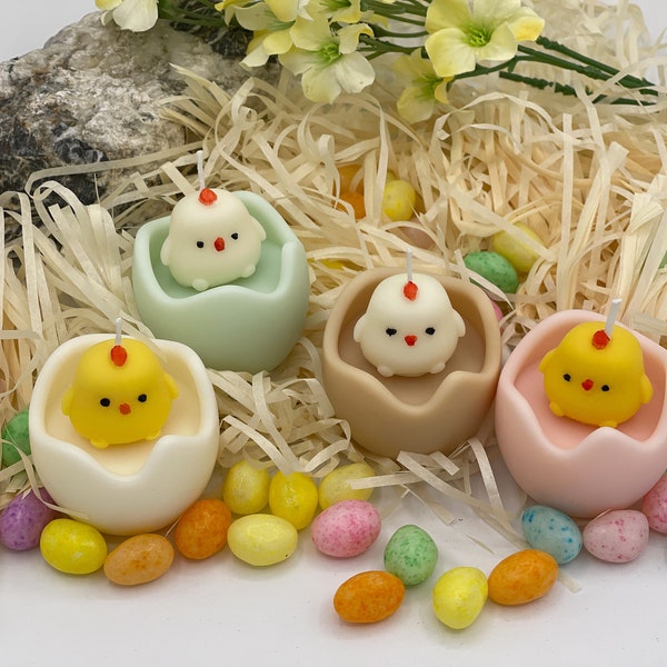 Egg Candle, Chicken Candle, Easter Candle, Spring Candle