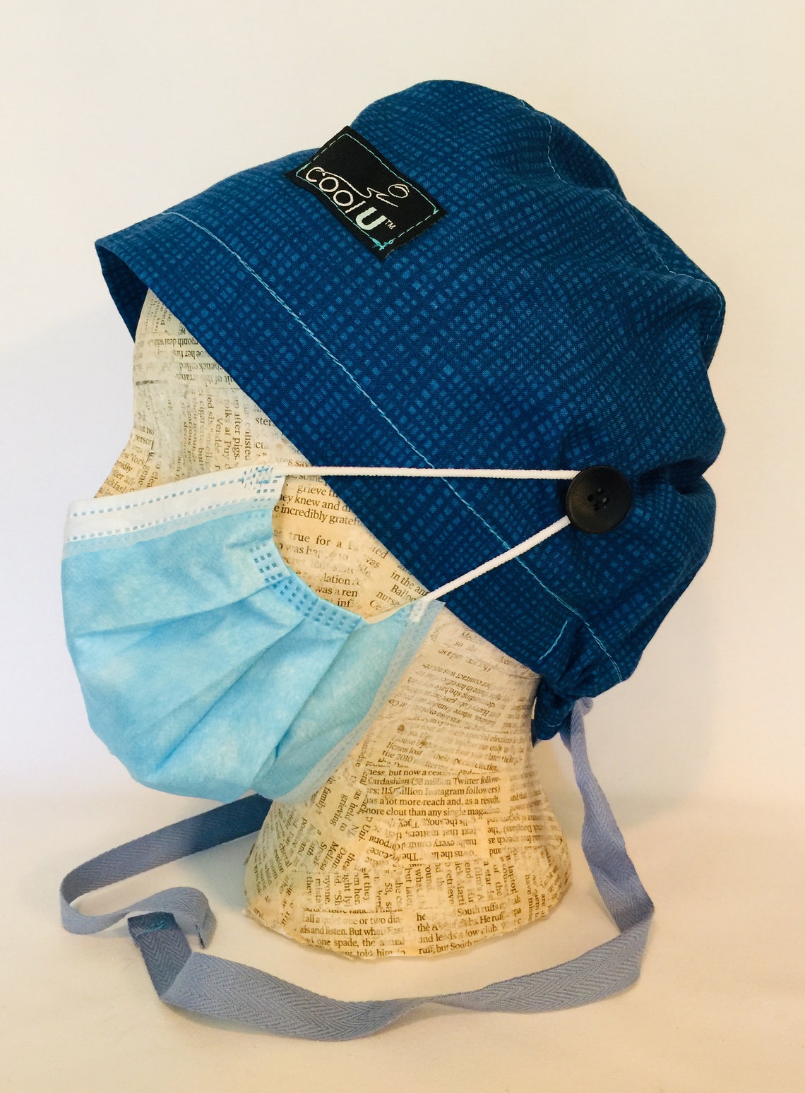 Unisex Scrub Cap With Buttonsnurse Scrub Caphealthcare PPE Etsy