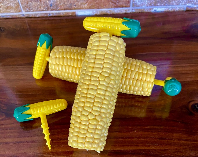 Corn Holders Hand set of 4 Holders, Metal Corn Holders, Steel