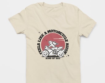 On se croirait dans une journée à moto, t-shirts motards fille, t-shirts couleur confort pour elle, t-shirts motards