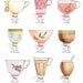 PRINTABLE Tea Brewing Chart watercolor - Etsy