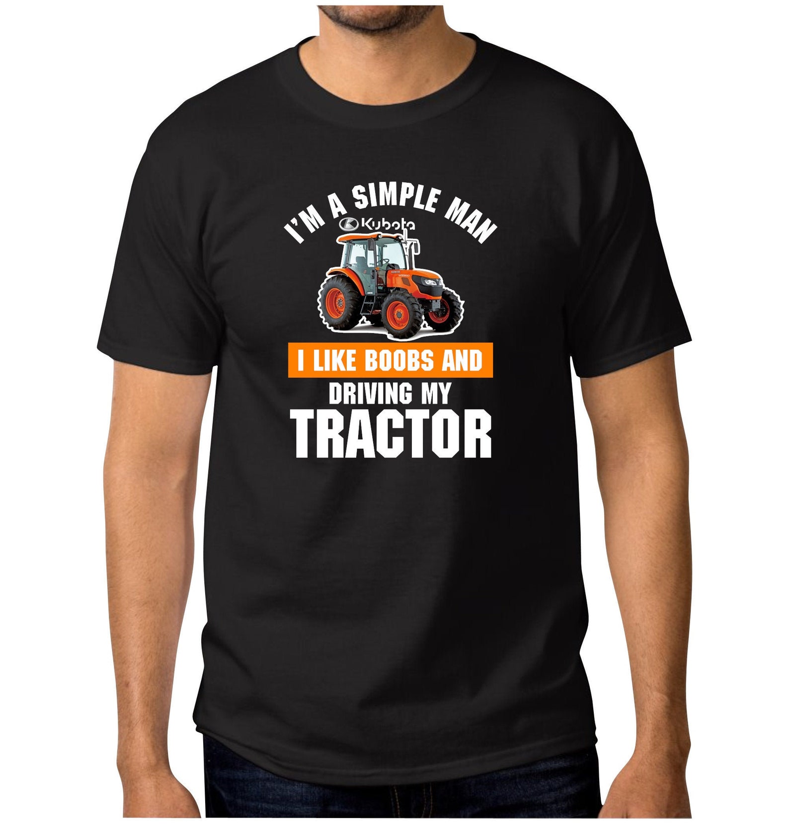 KUBOTA Tractors Farming T-shirt I'm a simple man-KUBOTA | Etsy