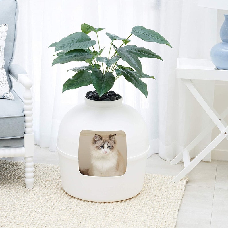 Hidden Litter Box Enclosure Secret Litter Box Planter Hidden Etsy