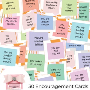 Encouragement Cards, Positive Thinking, Compliment Cards, Lunch Note Cards, Kindness Cards, Summer camp card, Kids Confidence