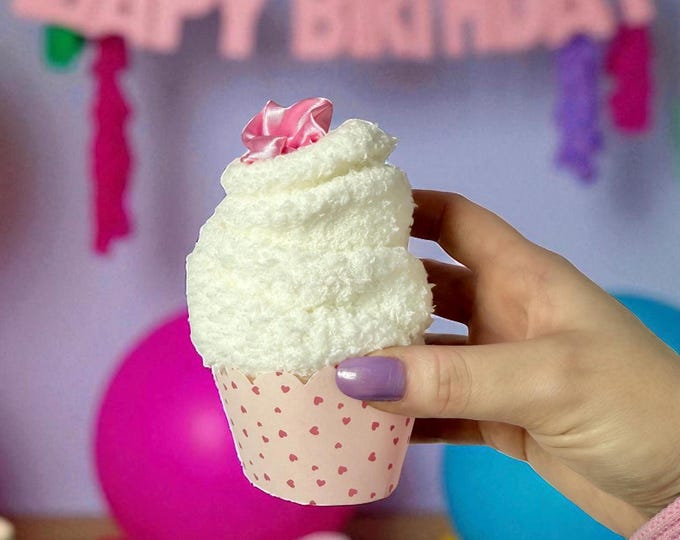 Cozy Cupcake Socks: Plush Fuzzy Novelty Socks