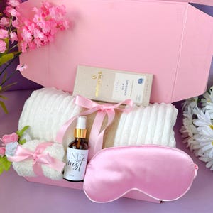 Valentine gift box galentine gift set for women gift box for her care package for daughter wife anniversary girlfriend pink cute gift box gift basket hamper hugs gift sympathy thinking of you gift hygge gift box