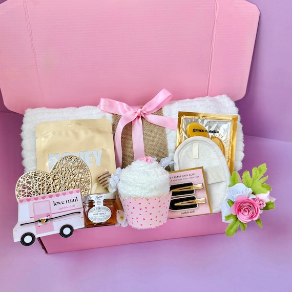 Cozy Self Care Gift Box: Hygge Care Package, Hug in a Box, Thinking of You Gift for Her