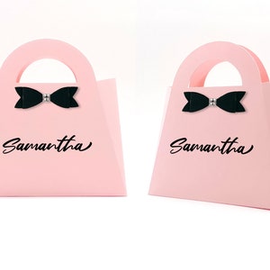 PRINTABLE Name Gift Bag, Personalized Custom Party Favors, Baby Shower, Wedding, Kids, Purse Bag ...