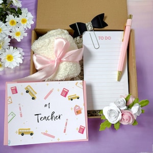 Teacher Back to School Gift Box, Cute Teacher Ideas, Mug Gift Teacher Spa Gift Teacher Gift Box Thank You Teacher Gift Basket