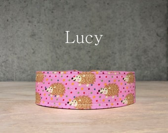 Pink Hedgehog Dog Collar