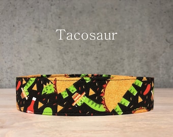 Taco Dinosaur Fiesta Dog Collar