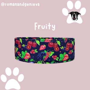 Cherries And Berries Dog Collar