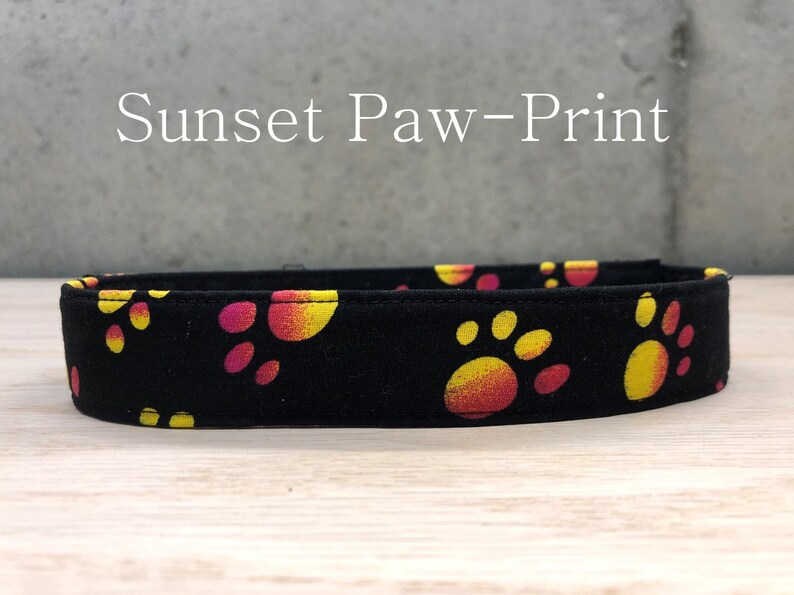 Sunset Paw-Print Dog Collar Sunset Paw-Print Dog Collar