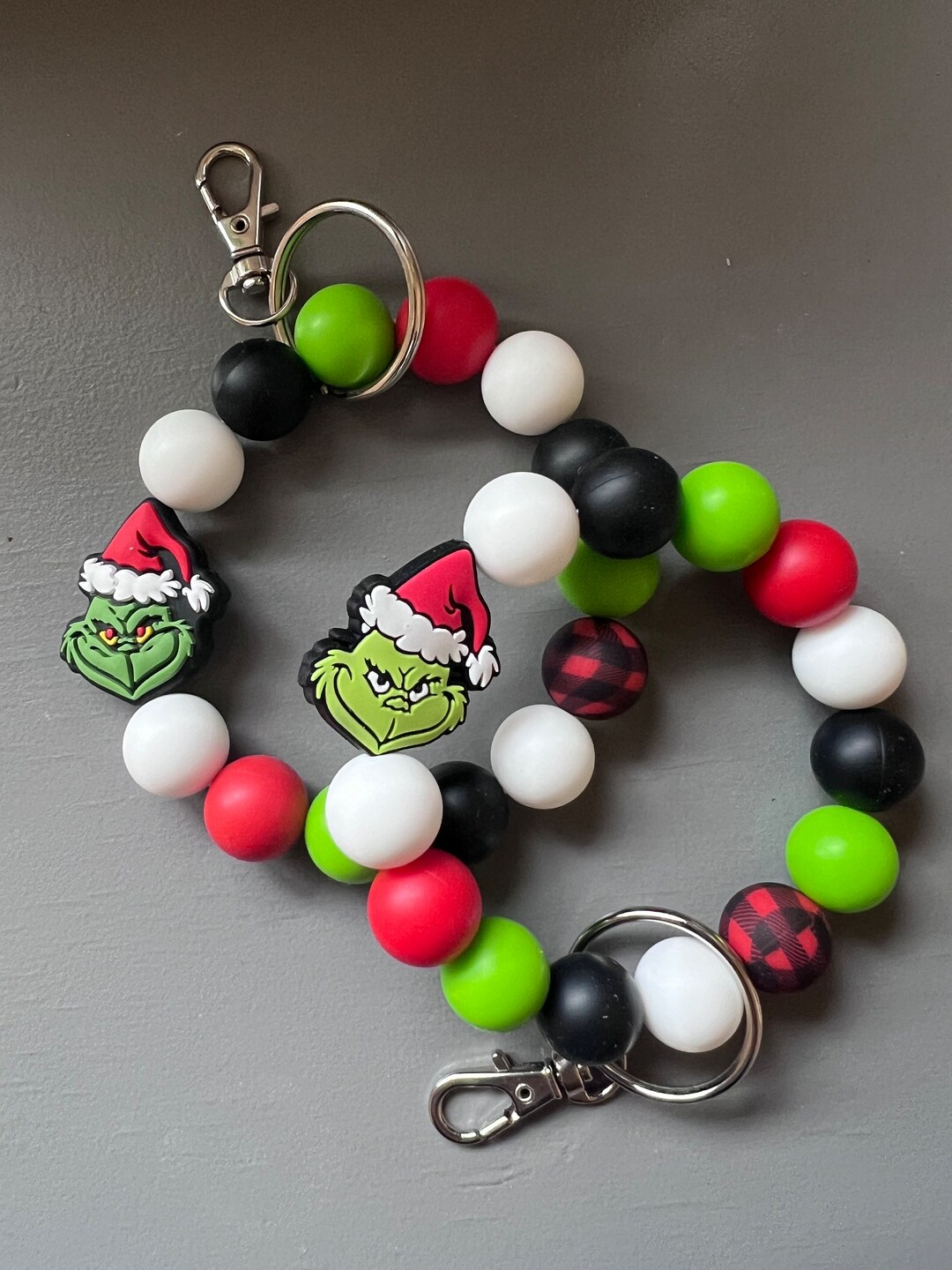 Grinch Silicon Keychain Stretchy Etsy