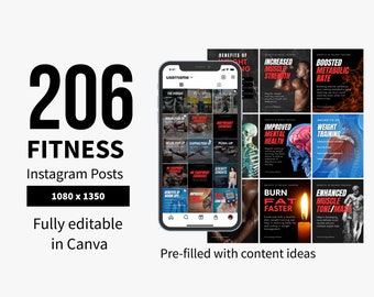 206 Personal Trainer Instagram Rectangle Posts 1080 x 1350