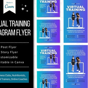 Virtual Training- IG Fitness Flyer