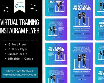 Virtual Training- IG Fitness Flyer