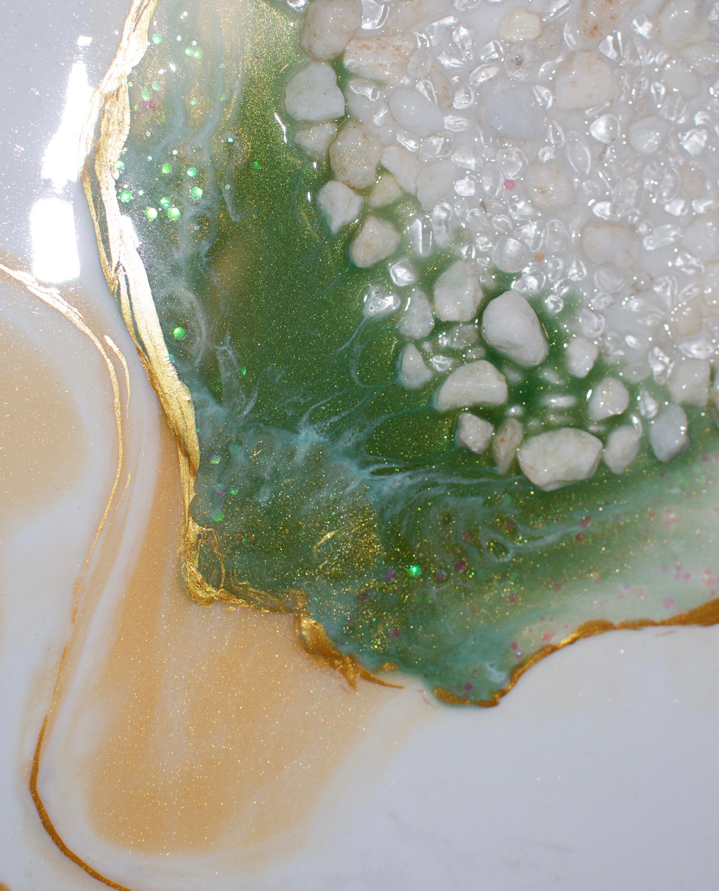 Sparkly Geode Wall Art Geode Wall Decor Resin Painting Geode Etsy UK