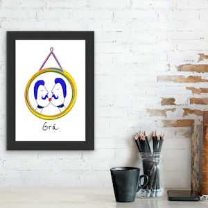 Grá Art Prints, 3 verschiedene Stile, lgbtq+, love, stolz