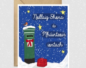 Nollaig Shona a Mhúinteoir - Happy Christmas Teacher, Gaeilge, nollaig Shona, Irish language, school, English