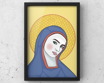 Sinéad O Connor, Icon, Woman, Bray, gift, print, wall art, Irish