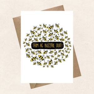 Ag Buzzáil Duit, idioma irlandés, felicitaciones, tarjeta de felicitación,