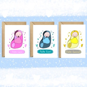 Personalised new baby cards, Gaeilge