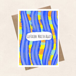Carte de remerciement, allez raibh maith agat, irlandais, Gaeilge, merci