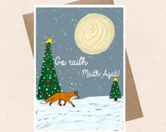 Go Raibh Maith Agat - Winter Scene, Gaeilge, nollaig, Irish language, school, thank you