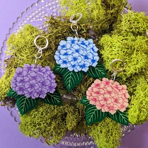 Hydrangea Earrings | Spring Earrings | Flower Earrings | Floral Jewelry | Acrylic Earrings