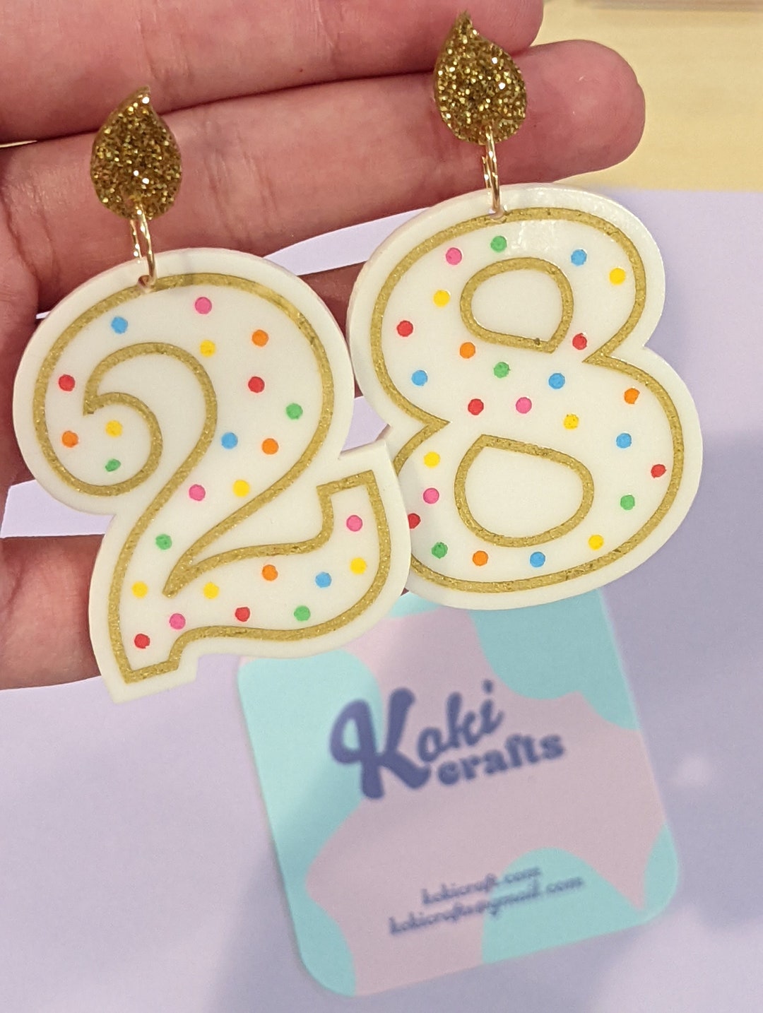 Special Occasion Earrings Milestone Birthday Earrings Birthday Earrings