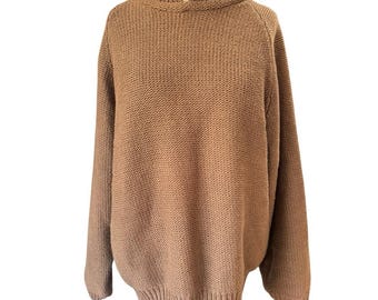 Vintage GAP Brown Button Neck Sweater Women’s Size Medium