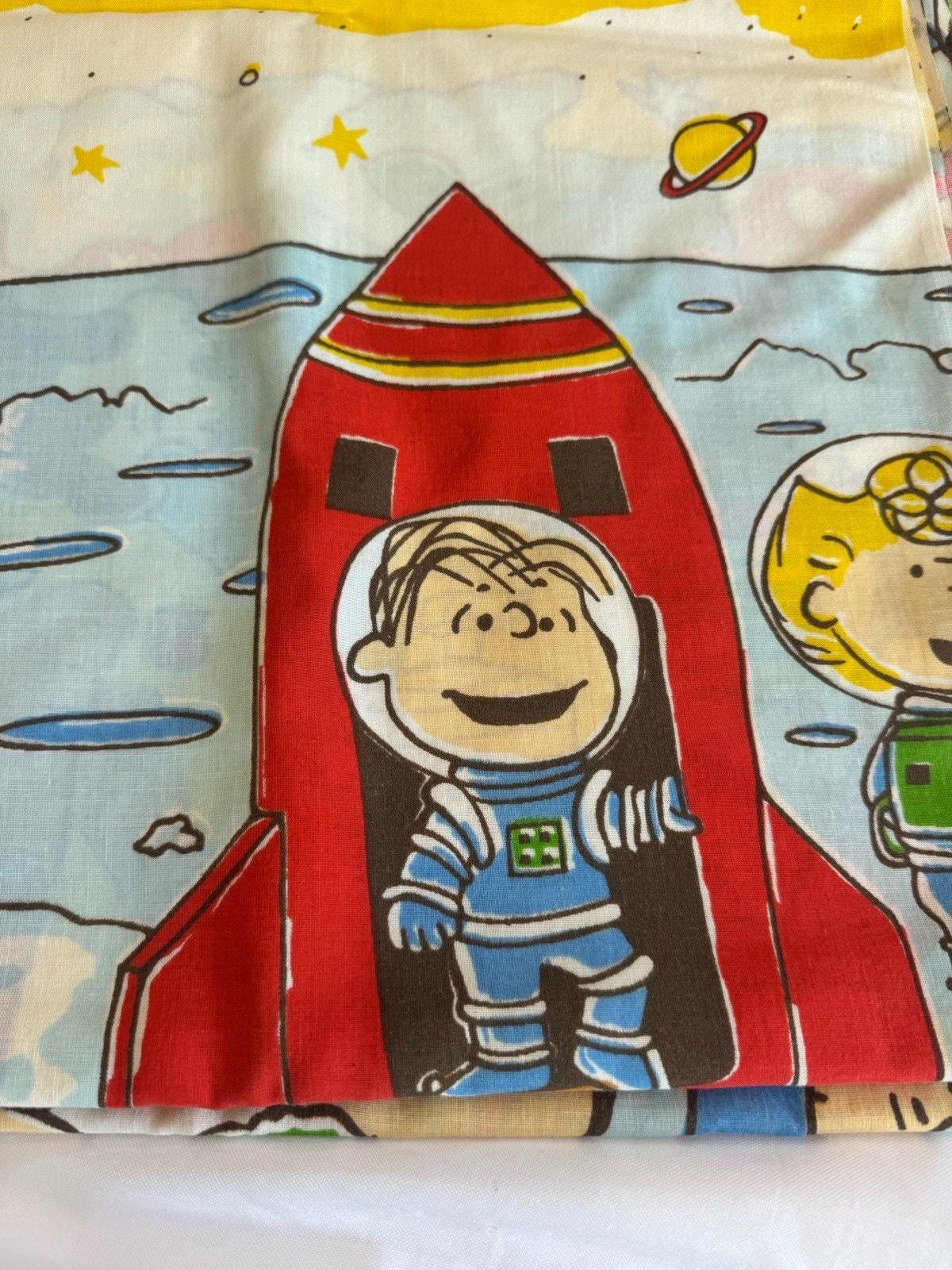 70s PEANUTS SEARS ROEBUCK ベッドシーツ ビンテージ 70s PEANUTS