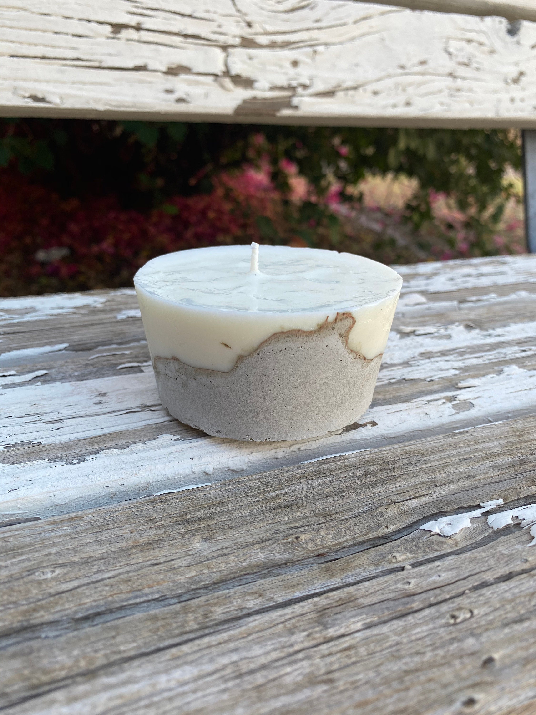 Cement candles Etsy