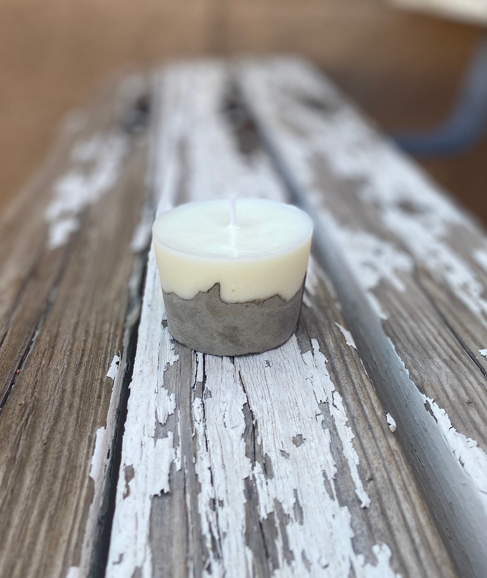 Cement candles Etsy
