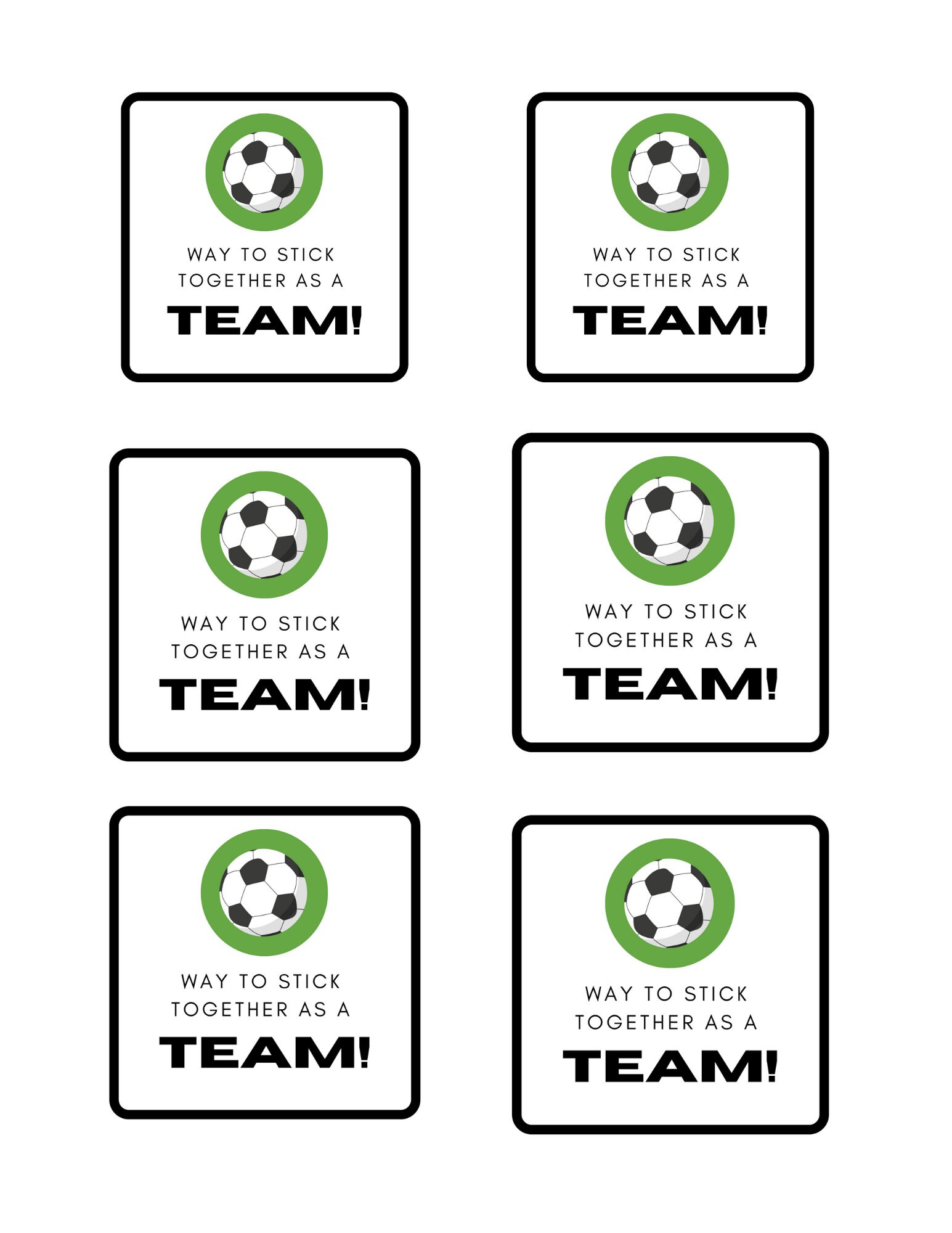 Soccer Team Set Soccer Gift Tags Soccer Mom Soccer Games Etsy
