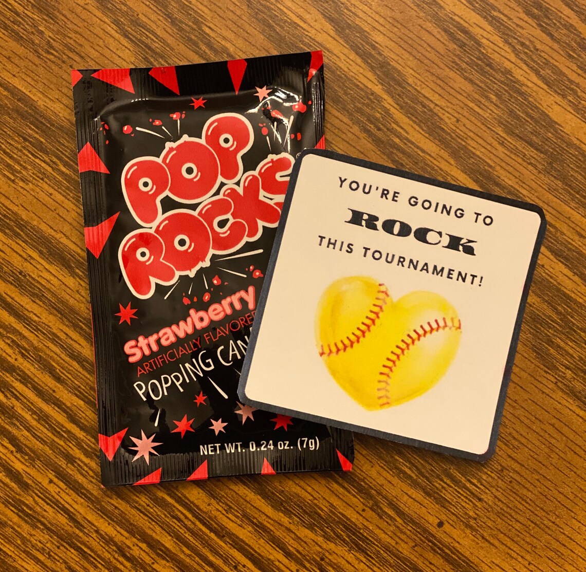Softball Tournament Softball Gift Tags Softball Treat Tag Etsy