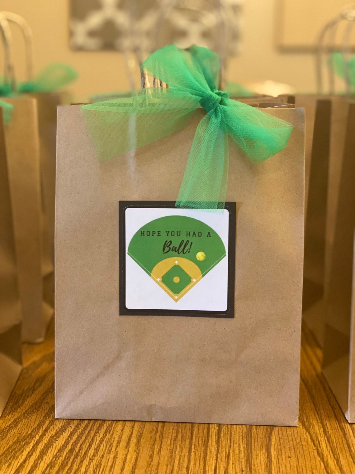 Hope You Had A Ball tag printable baseball party favor tag | Etsy