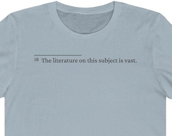 Literature is Vast T-Shirt: Bookworm Tee - Fair Trade