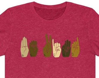 Be Kind Sign Language Tee: Ringspun Cotton, Fair Trade