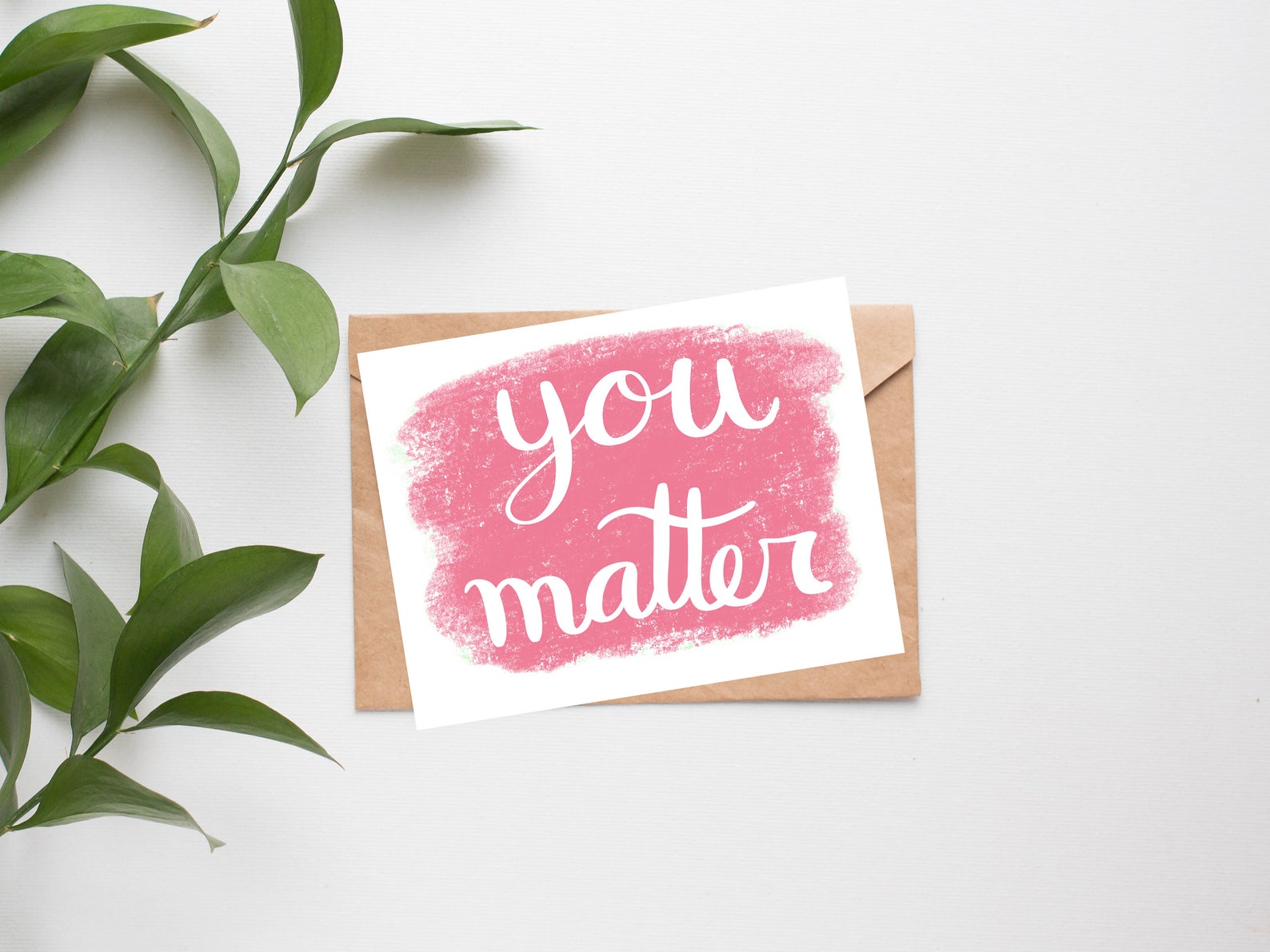 You Matter Greeting Card . Inspirational Greeting Card . - Etsy