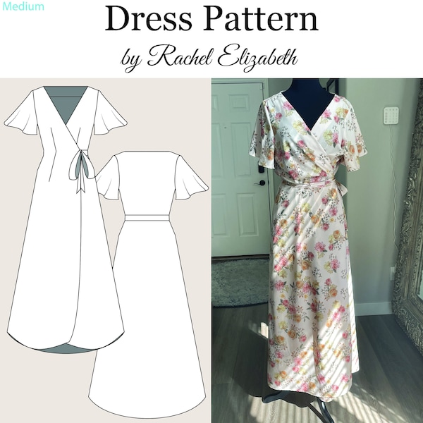 Sewing Pattern- Wrap Dress - Size 00-12