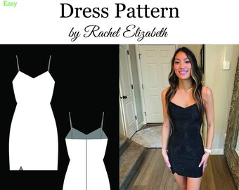 Sewing Pattern- Fitted Mini Dress - Sizes 00-12